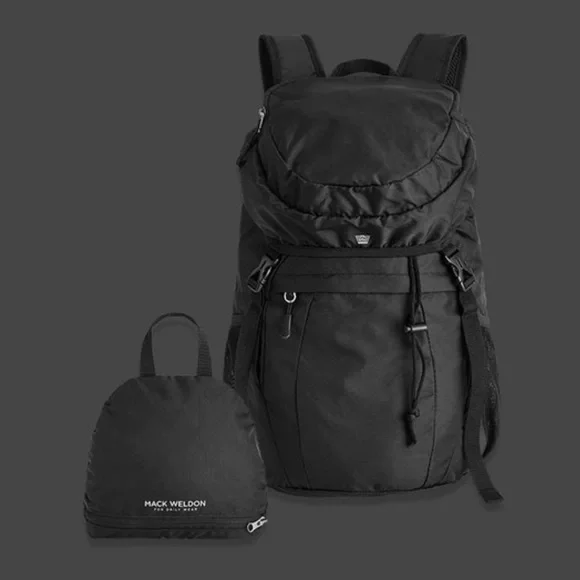 Mack Weldon Bags Mack Weldon Packable Backpack In Black Poshmark